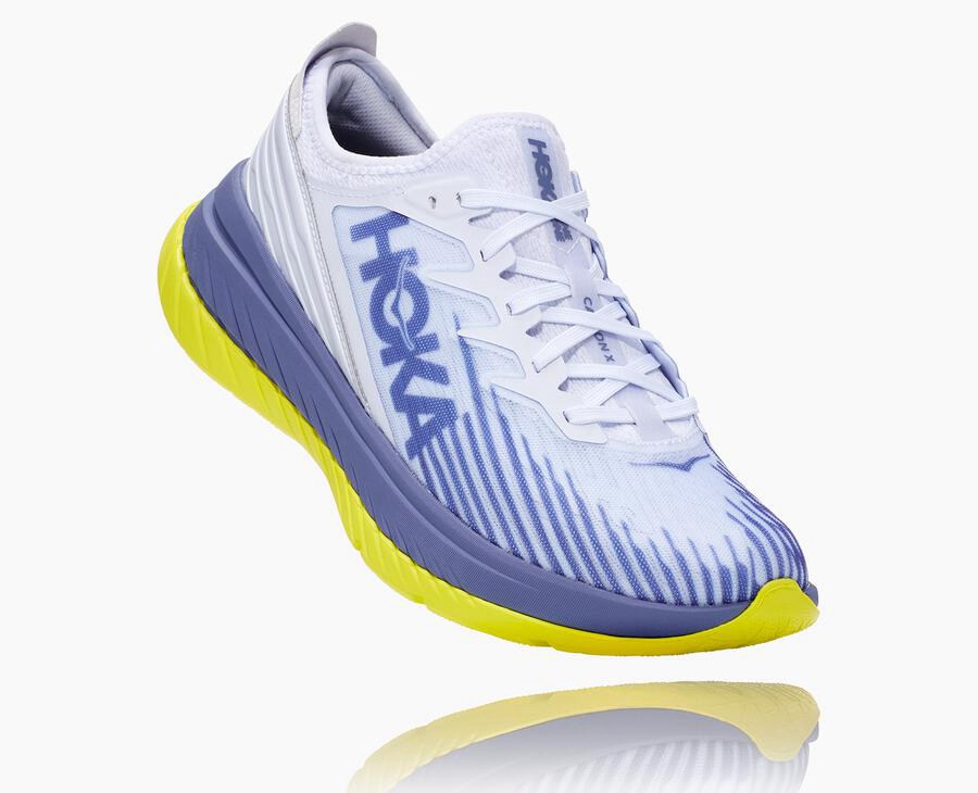 Hoka One One Carbon X-Spe Löparskor Herr - Vita/Blå - EDSIM-3862